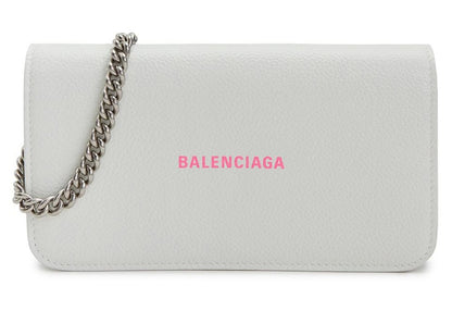 Balenciaga Chain Crossbody Bag White