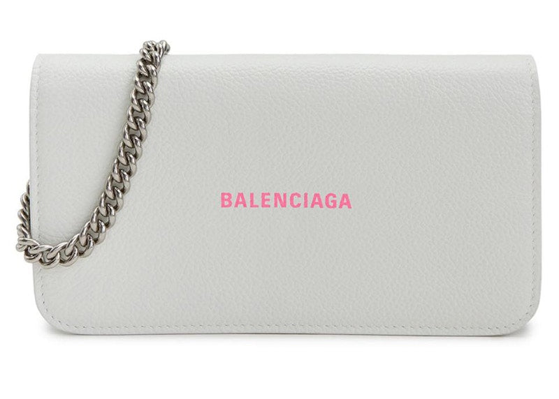 Balenciaga Chain Crossbody Bag White