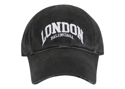 Balenciaga Cities London Cap Faded Black