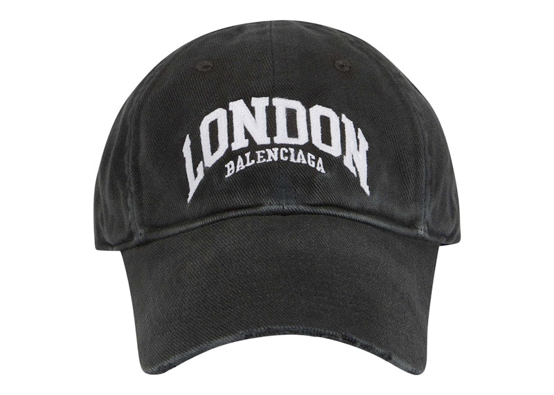 Balenciaga Cities London Cap Faded Black