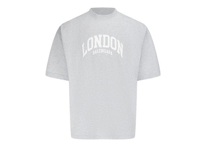 Balenciaga Cities London Medium Fit T-Shirt Gray/White