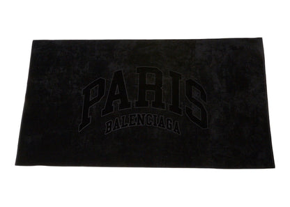 Balenciaga Cities Paris Beach Towel Black/Black