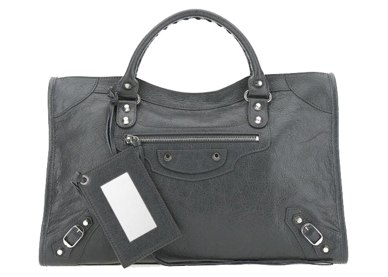 Balenciaga City Classic Handbag Medium Gray