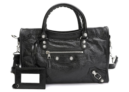 Balenciaga City Shoulder Bag Black