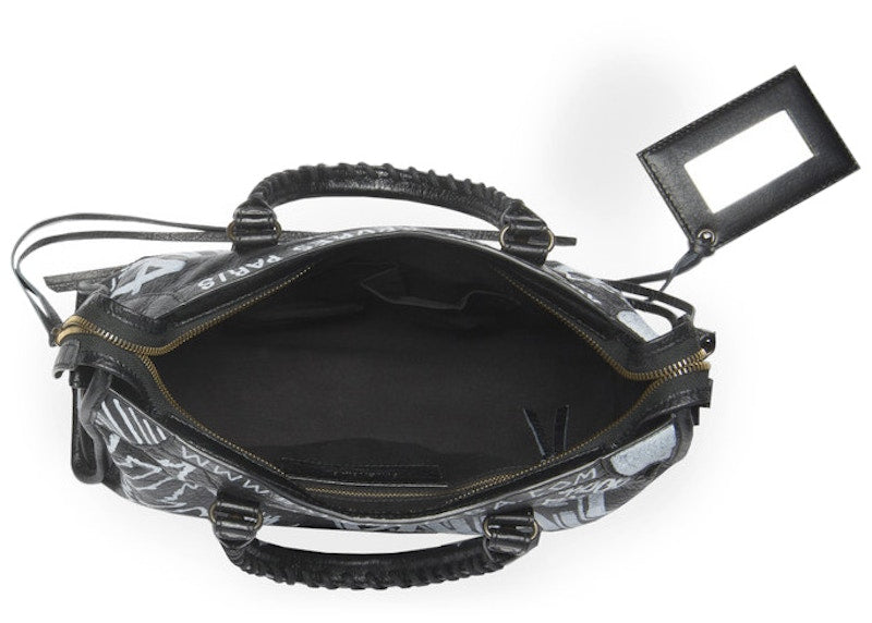 Balenciaga Classic City Arena Graffiti S Black/White