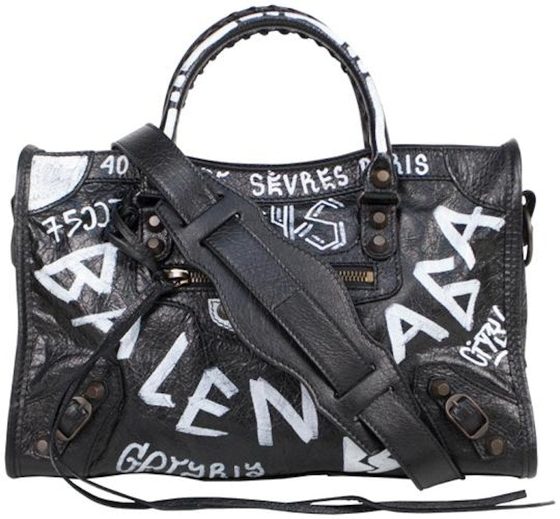 Balenciaga Classic City Arena Graffiti S Black/White