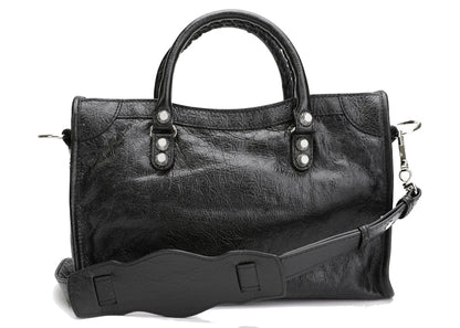 Balenciaga Classic Giant City Shoulder Bag Black