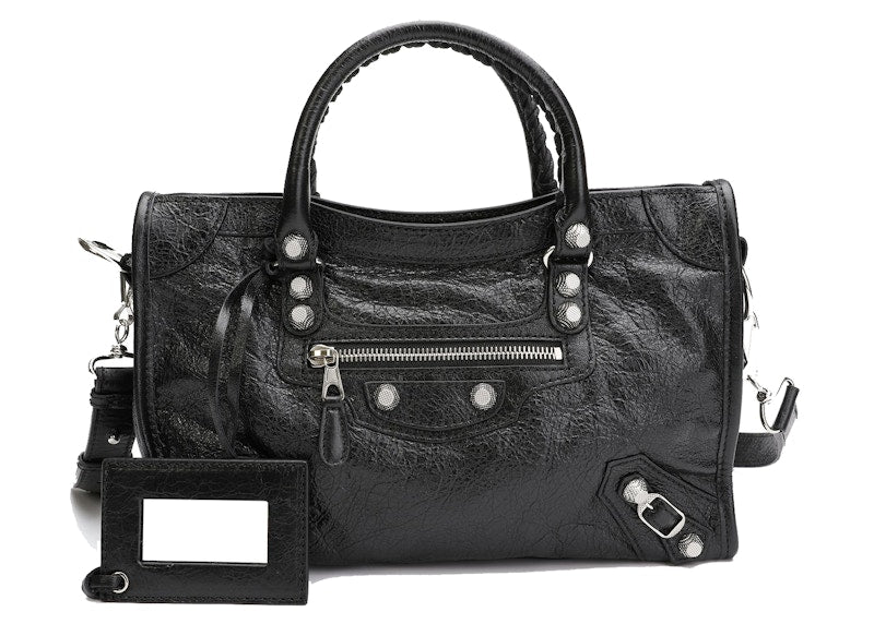 Balenciaga Classic Giant City Shoulder Bag Black
