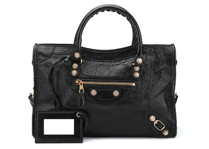 Balenciaga Classic Giant City Shoulder Bag S Black