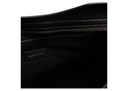 Balenciaga Classic Metallic Edge City Shoulder Bag Black