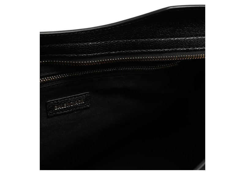 Balenciaga Classic Metallic Edge City Shoulder Bag Black