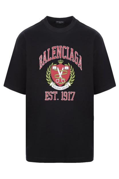 Balenciaga College Oversized T-shirt Black/Red/White