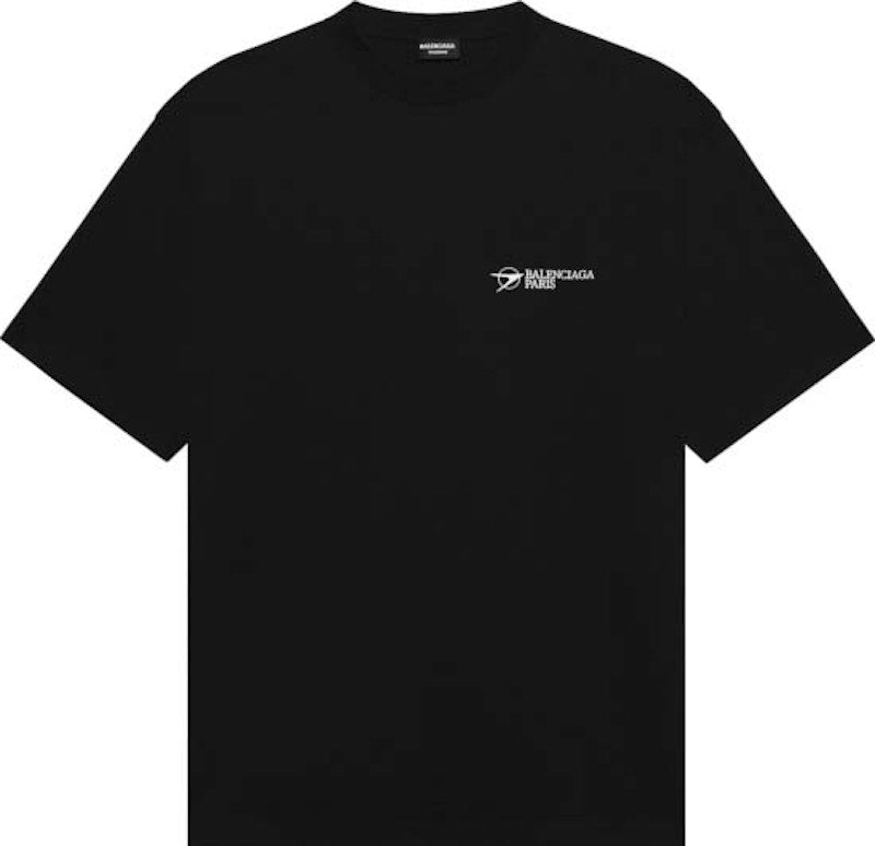Balenciaga Corporate Logo T-shirt Black