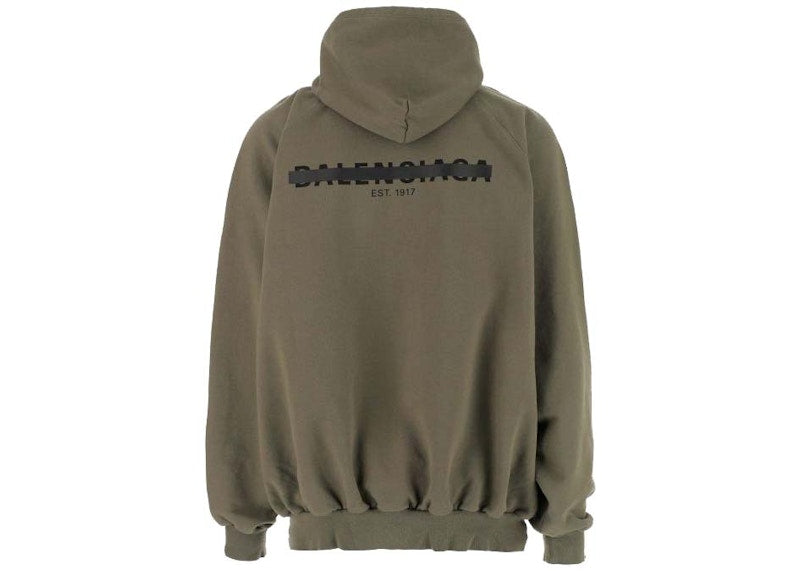Balenciaga Cotton Hooded Khaki Green