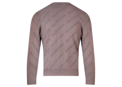 Balenciaga Cotton Jacquard Cardigan Beige