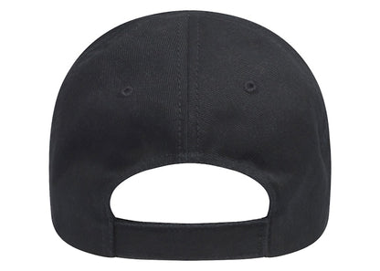 Balenciaga Cotton Twill Baseball Hat Black