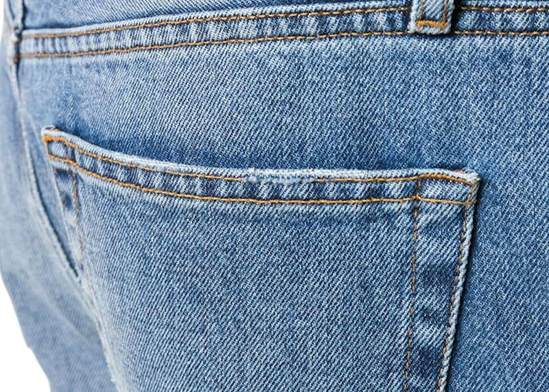 Balenciaga Cropped Straight Leg Jeans Blue