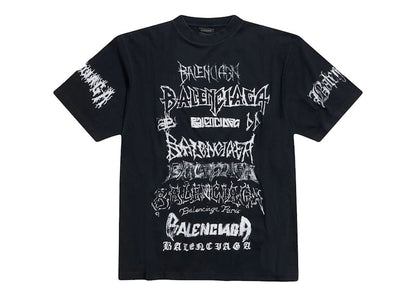 Balenciaga DIY Metal Vintage Jersey Tee Black