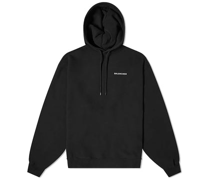 Balenciaga Defile Oversized Hoodie Black