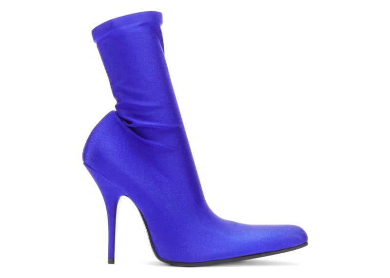 Balenciaga Denma Shiny Sock Booties Royal Blue (Women's)