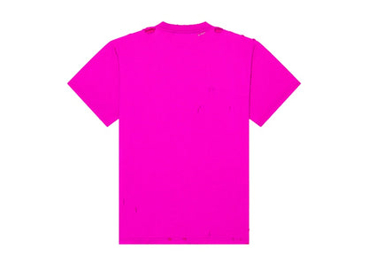 Balenciaga Distressed Small Fit This Is Not Logo T-Shirt Pink Black
