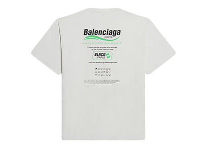 Balenciaga Dry Cleaning Boxy Logo Tee White