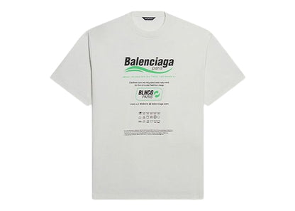 Balenciaga Dry Cleaning Boxy Logo Tee White