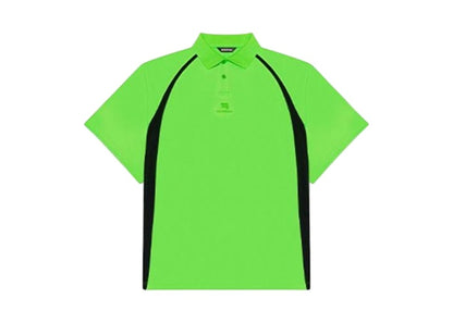 Balenciaga Embroidery Polo Shirt Green/Blacak
