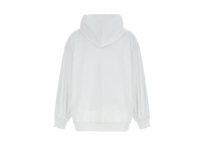 Balenciaga Energy Patched Jersey Oversized Hoodie White