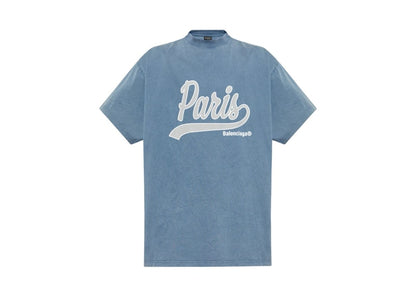 Balenciaga Enjoy Paris Tee Blue