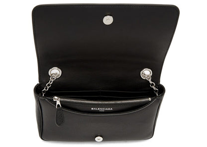 Balenciaga Everyday Chain Wallet Bag Black