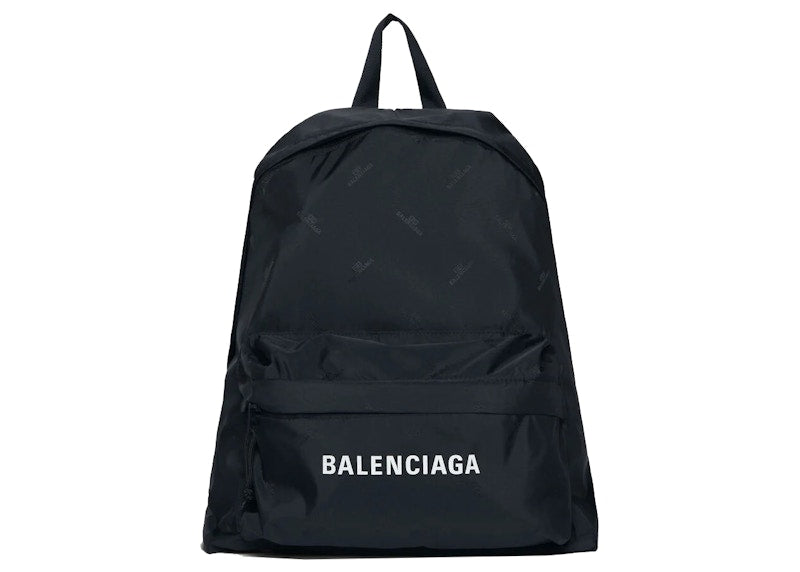 Balenciaga Expandable Backpack Black/White