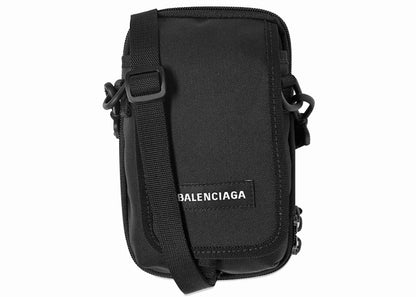 Balenciaga Explorer Logo Crossbody Pouch Black