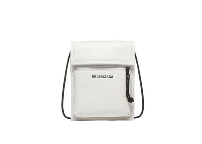 Balenciaga Explorer Strap Pouch White Black