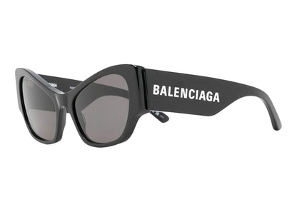 Balenciaga Eyewear cat-eye Logo Sunglasses Black/White (725213T0039)