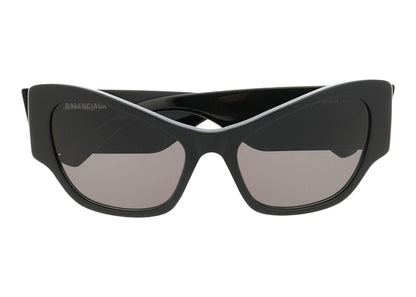 Balenciaga Eyewear cat-eye Logo Sunglasses Black/White (725213T0039)