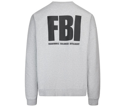 Balenciaga FBI Crewneck Sweatshirt Grey
