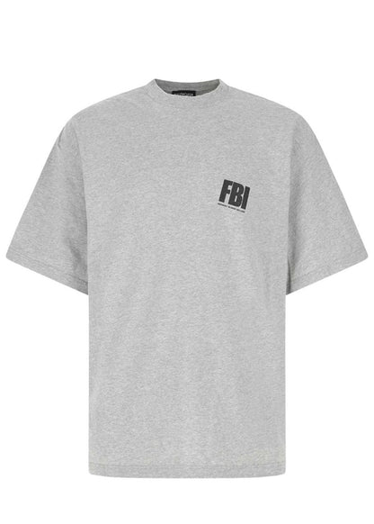 Balenciaga FBI Print T-Shirt Grey/Black