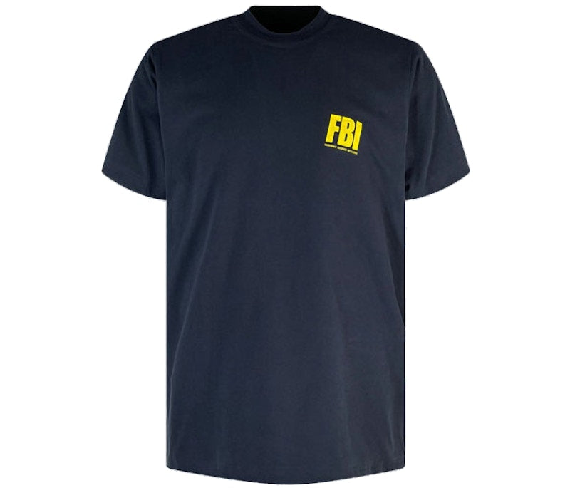 Balenciaga FBI Print T-shirt Navy