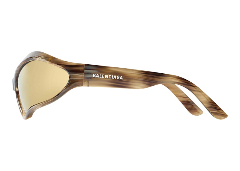 Balenciaga Fennec Oval Sunglasses Bronze (768054T00072681)