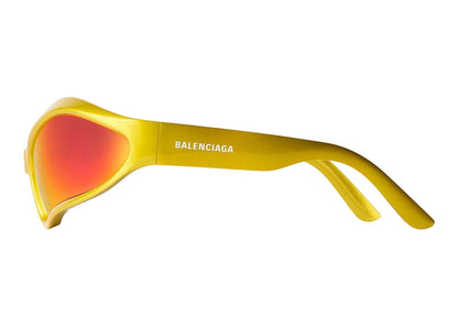Balenciaga Fennec Oval Sunglasses Yellow/Red (768054T00077037)