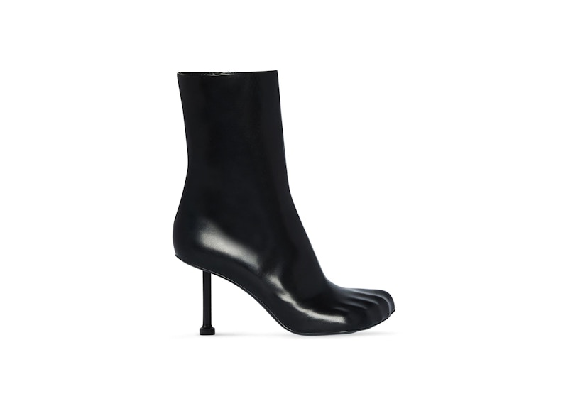 Balenciaga Fetish 80mm Bootie Black Sheepskin