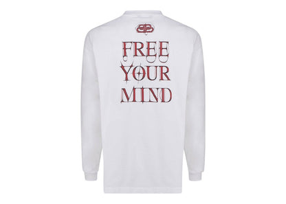 Balenciaga Free Your Mind Longsleeve T-Shirt White/Black/Red