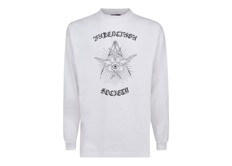 Balenciaga Free Your Mind Longsleeve T-Shirt White/Black/Red