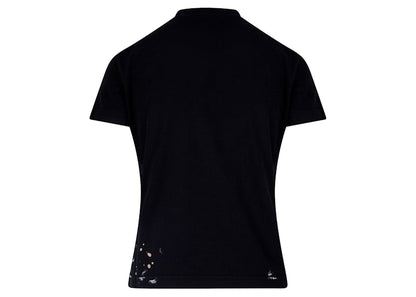 Balenciaga Frontal Logo Cotton T-Shirt Black