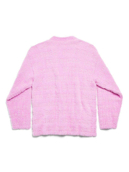 Balenciaga Furry Cardigan Pink