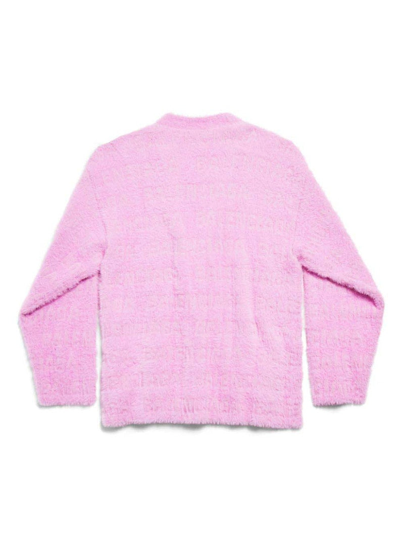 Balenciaga Furry Cardigan Pink