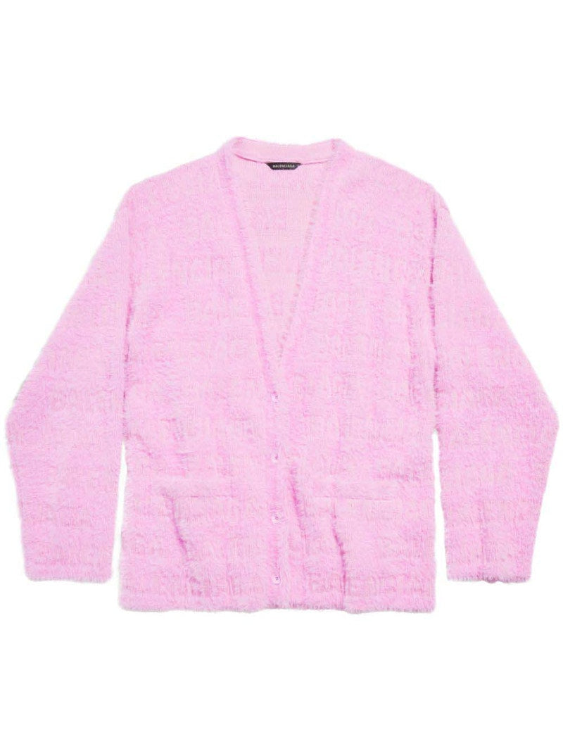Balenciaga Furry Cardigan Pink