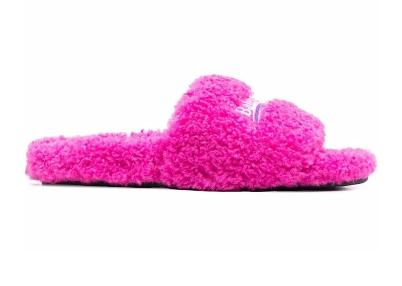 Balenciaga Furry Slides Pink (Women's)