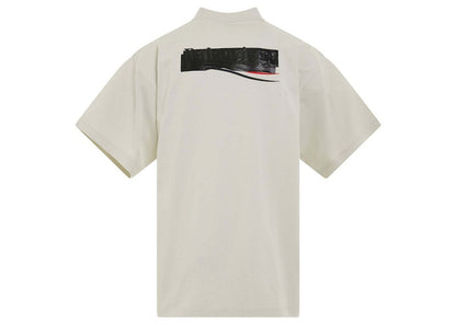Balenciaga Gaffer Logo Large Fit T-Shirt Beige